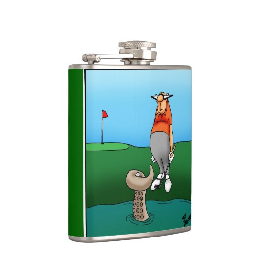 ゴルフのユーモアのフラスクギフト フラスク (右)