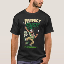 ゴルフのラッキーハプニングを笑い飛ばせ！おもしろTシャツ Tシャツ