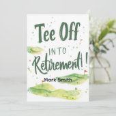 ゴルフのリタイアリラックスリタイア、ゴルファー用ParTee 招待状 (スタンド正面)