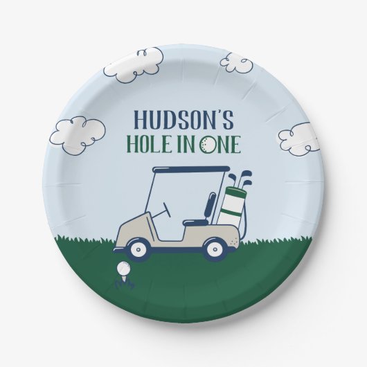 ゴルフのワンパターン紙皿の穴 ペーパープレート (正面)