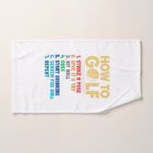 ゴルフの仕方 バスタオルセット (ハンドタオル)