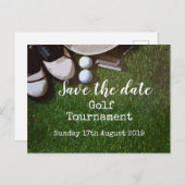 ゴルフの保存の日付ゴルフ大会の発表P 案内ポストカード (正面/裏面)
