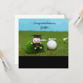 ゴルフの卒業 カード (正面/裏面インサイチュ)