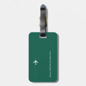 ゴルフの名札 ラゲッジタグ (裏面縦)