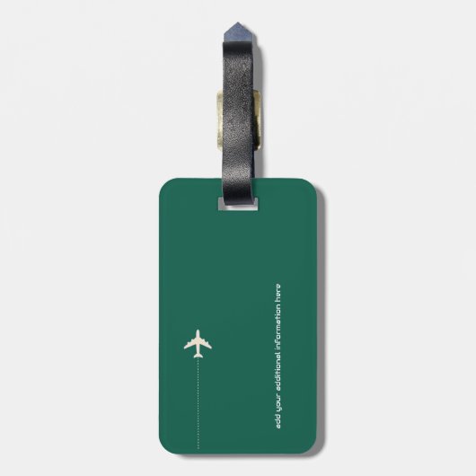 ゴルフの名札 ラゲッジタグ (裏面縦)