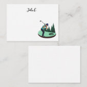 ゴルフの名車ゴルファー ノートカード (正面/裏面)