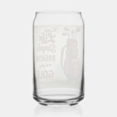 ゴルフの呼吸および遊ゴルフ ガラス缶 (正面)