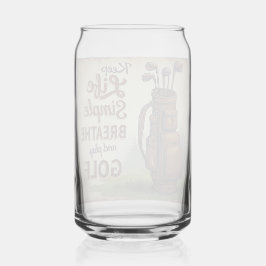 ゴルフの呼吸および遊ゴルフ ガラス缶