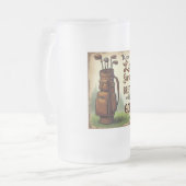 ゴルフの呼吸および遊ゴルフ フロストグラスビールジョッキ (正面左)