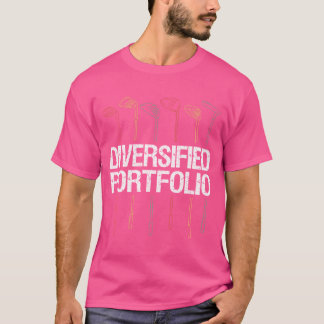ゴルフの多様化ポートフォリオのゴルフクラブ愛好家おもしろい Tシャツ