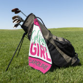 ゴルフの女カスタマイズの子 ゴルフタオル (グリーン)