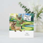 ゴルフの引退のためのシャム猫好き招待状 セーブザデート (スタンド正面)