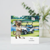 ゴルフの引退のためのシャム猫好き招待状 招待状 (スタンド正面)