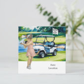 ゴルフの引退のためのシャム猫好き招待状 招待状 (スタンド正面)