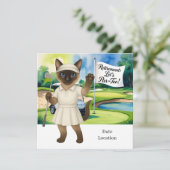 ゴルフの引退のためのシャム猫好き招待状 招待状 (スタンド正面)