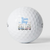 ゴルフの性別お披露目パーティー記念ボール Team Boy ゴルフボール (正面)