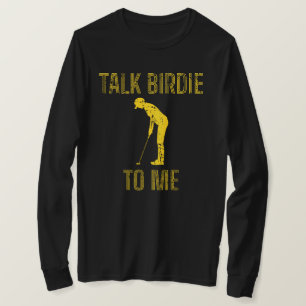 ゴルフの恋人にバーディおもしろいーを話す Tシャツ