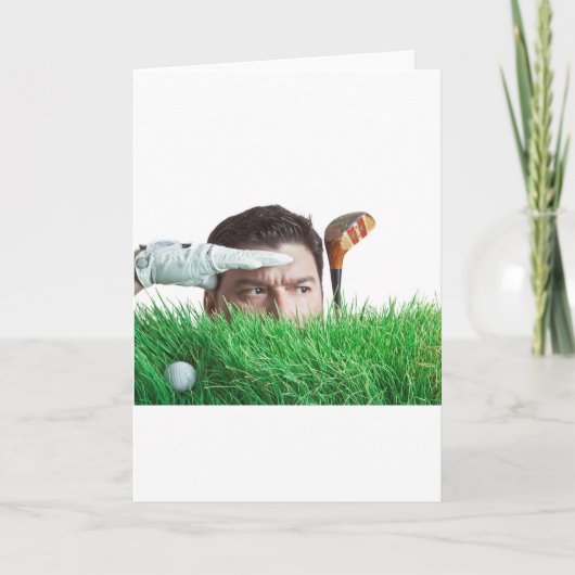 ゴルフの悪い日は仕事の良い日より良い カード (正面)