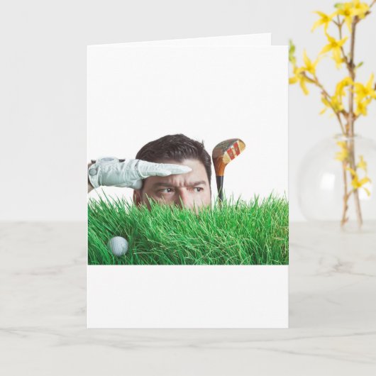 ゴルフの悪い日は仕事の良い日より良い カード (黄色い花)