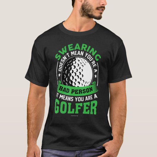 ゴルフの悪人ゴルファー Tシャツ (正面)