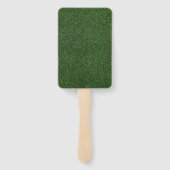 ゴルフの新郎新婦結婚がグリーンを着ている ハンドファン (裏面)