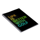 ゴルフの方が人生だ ノートブック (右側)