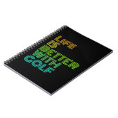 ゴルフの方が人生だ ノートブック (左側)