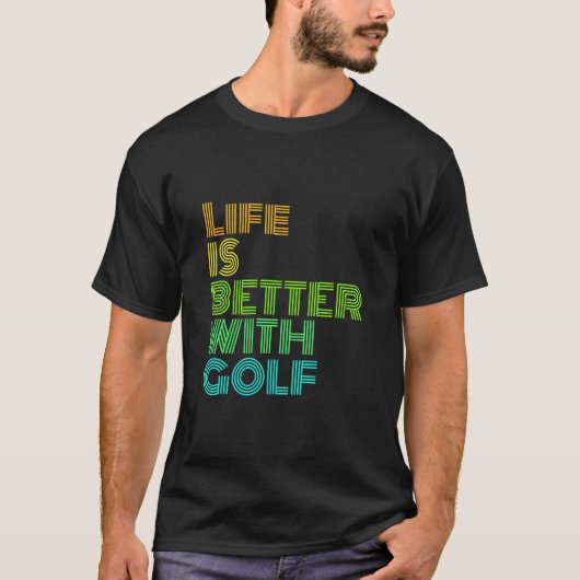 ゴルフの方が人生だ Tシャツ (正面)