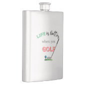 ゴルフの方が人生クールは良い フラスク (右)