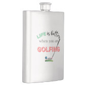 ゴルフの方が遊人生よクール。 フラスク (右)