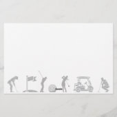 ゴルフの旅:T型からGreen型 便箋 (裏面)