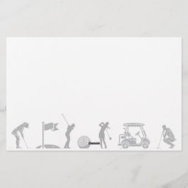 ゴルフの旅：T型からGreen型 便箋