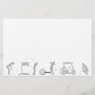 ゴルフの旅：T型からGreen型 便箋