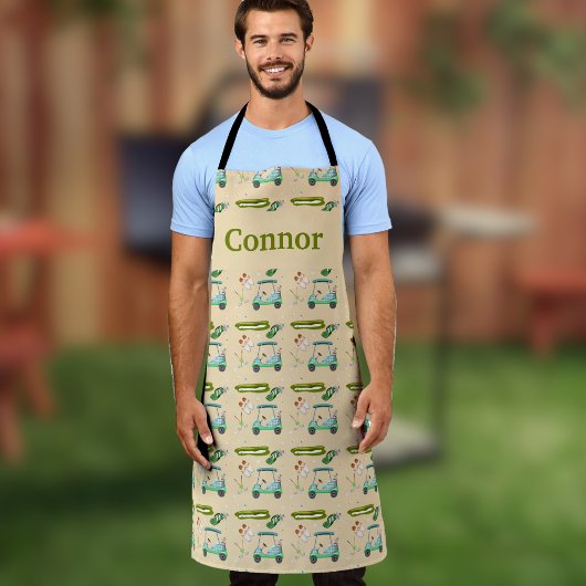 ゴルフの日のモノグラム エプロン
