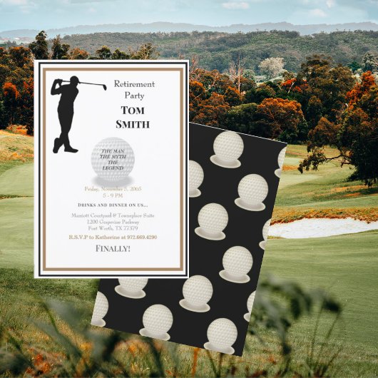ゴルフの未来の引退パーティーII 招待状