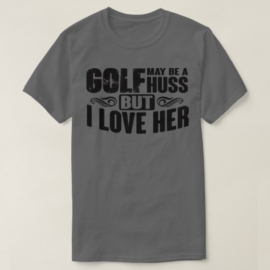 ゴルフの殻の愛 Tシャツ (デザイン正面)