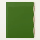 ゴルフの水彩画 ファイルフォルダー プランナー手帳 (裏面)