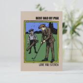ゴルフの父親の日カードゴルファー・スポーツ カード (スタンド正面)