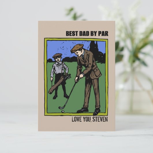 ゴルフの父親の日カードゴルファー・スポーツ カード (スタンド正面)