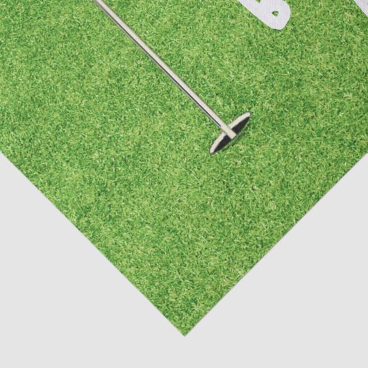 ゴルフの第1の誕生日と緑のゴルフフラグ 薄葉紙 (詳細)