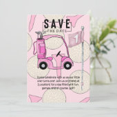 ゴルフの第1の誕生日1年ゴルファーの番号 招待状 (スタンド正面)