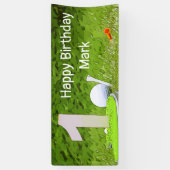 ゴルフの第1の誕生日1年ゴルファーの番号 横断幕 (縦)