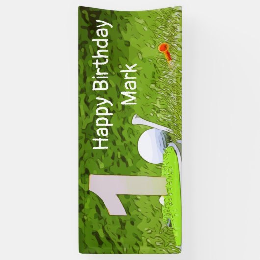 ゴルフの第1の誕生日1年ゴルファーの番号 横断幕 (縦)