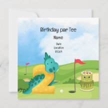 ゴルフの第2の誕生日テーマ子供のゴルファーパーティー