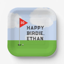 ゴルフの誕生日パーティー ペーパープレート