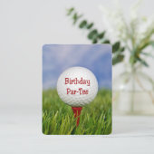 ゴルフの誕生日パーティー 招待状 (スタンド正面)