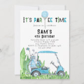 ゴルフの誕生日招待状 ゴルフの誕生日パーティー 招待状 (正面)