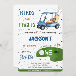 ゴルフの誕生日招待状 招待状