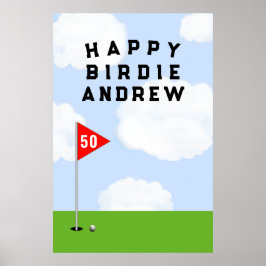 ゴルフの誕生日 ポスター