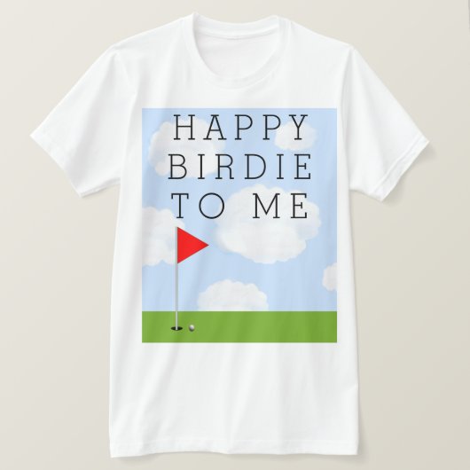 ゴルフの誕生日 Tシャツ (デザイン正面)